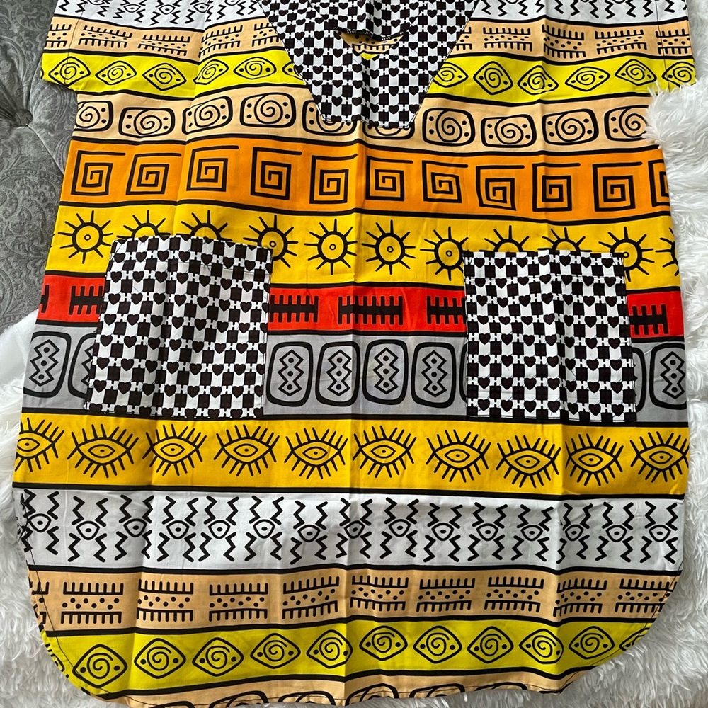 Hand made dress.